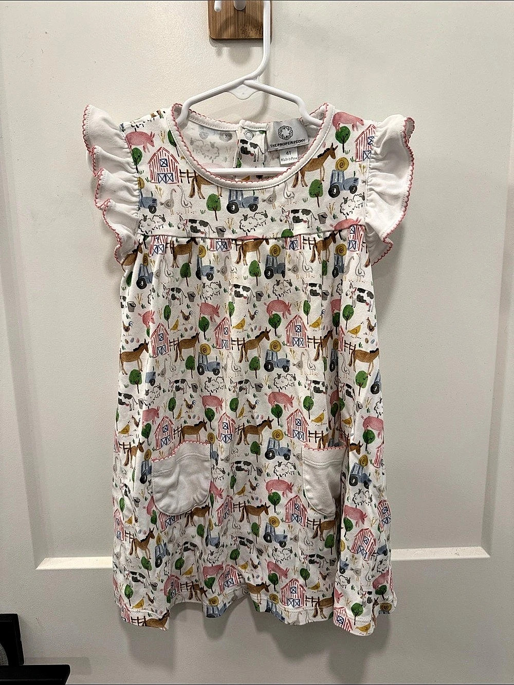The Proper Peony 4T Farm Dress